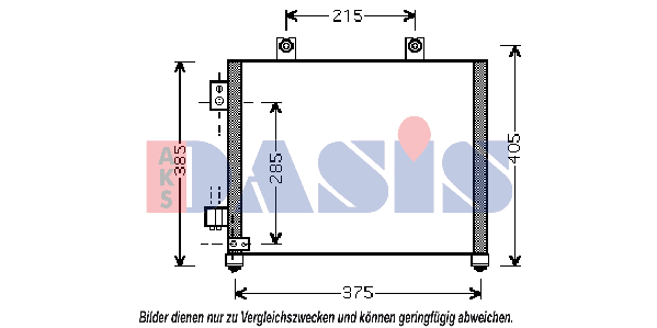 AKS DASIS Air conditioning condenser Article number: 152021N cheaply
