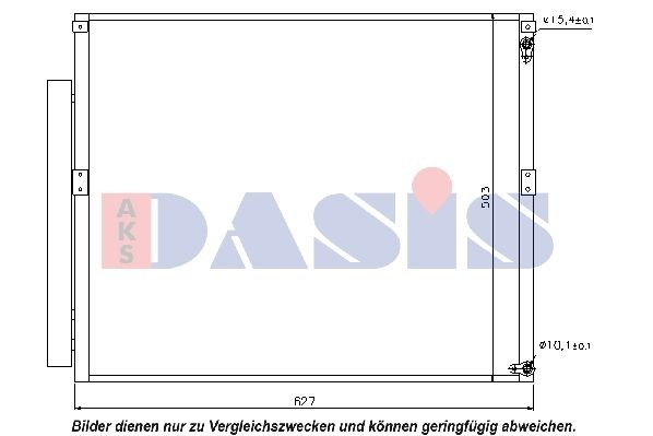 AKS DASIS Air conditioning condenser Article number: 212049N cheaply