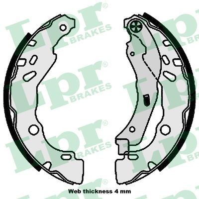LPR Brake Shoe Set Article number: 01081 cheaply