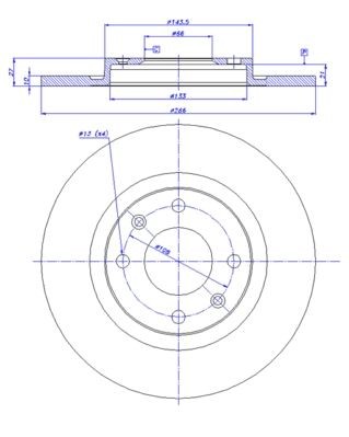 CAR Brake disc Article number: 142.528 cheaply