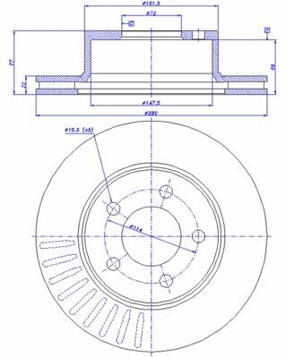 CAR Brake disc Article number: 142.329 cheaply