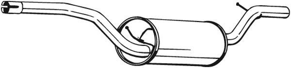 BOSAL Middle silencer Article number: 278-165 cheaply