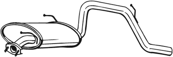 BOSAL Rear silencer Article number: 228-051 cheaply