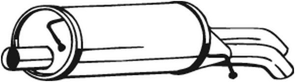 BOSAL Rear silencer Article number: 233-601 cheaply