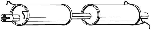 BOSAL Middle silencer Article number: 280-053 cheaply