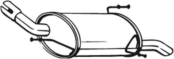 BOSAL Rear silencer Article number: 185-947 cheaply