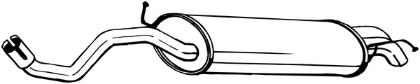 BOSAL Middle silencer Article number: 281-449 cheaply