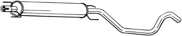 BOSAL Middle silencer Article number: 285-425 cheaply