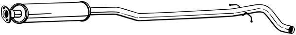 BOSAL Middle silencer Article number: 286-189 cheaply