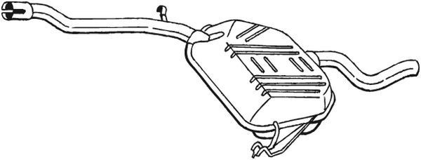 BOSAL Middle silencer Article number: 278-387 cheaply