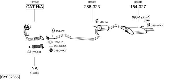 BOSAL Exhaust Pipe Article number: 785-013 cheaply
