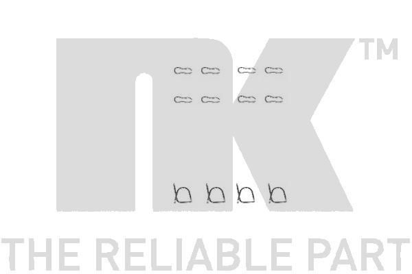 NK 7999939 Accessory Kit, disc brake pads SAMBA 0.9 (51A601, 51A591) 42 PS Petrol 1987