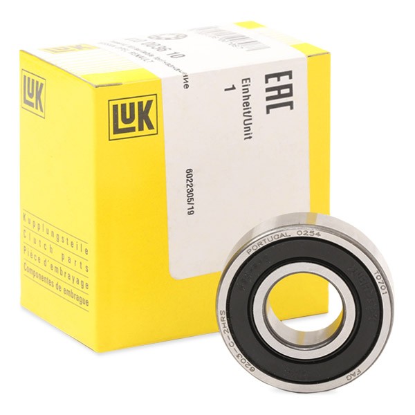 LuK 410 0036 10 Pilot Bearing, clutch MASTER 2.3 dCi 125 RWD (FV0C, FV0D, FV0H, FV0J, FV0A, FV0K) 125 PS Diesel