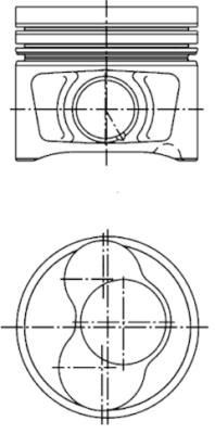 KOLBENSCHMIDT Piston Article number: 40409600 cheaply