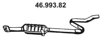 EBERSPÄCHER Middle silencer Article number: 46.993.82 cheaply
