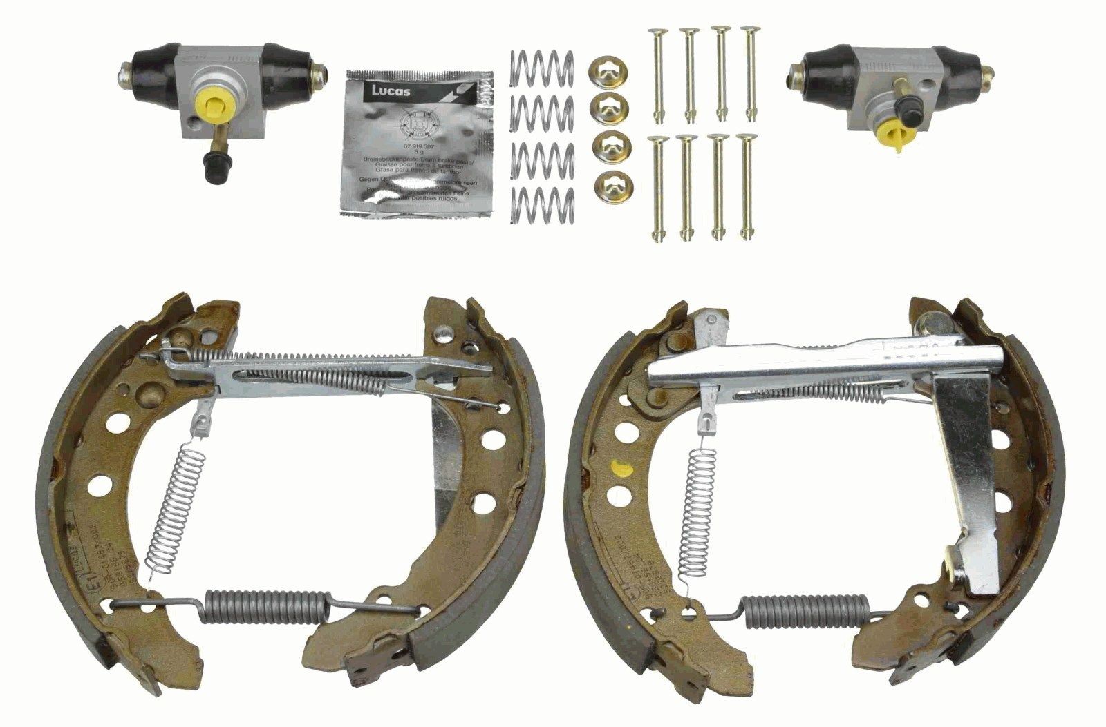 TRW Brake Set, drum brakes Article number: GSK1501 cheaply