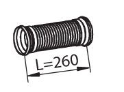 DINEX Corrugated Pipe, exhaust system Article number: 54209 cheaply