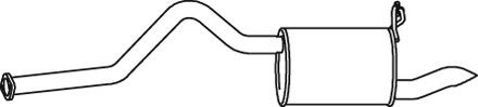 DINEX Middle- / End Silencer Article number: 38328 cheaply