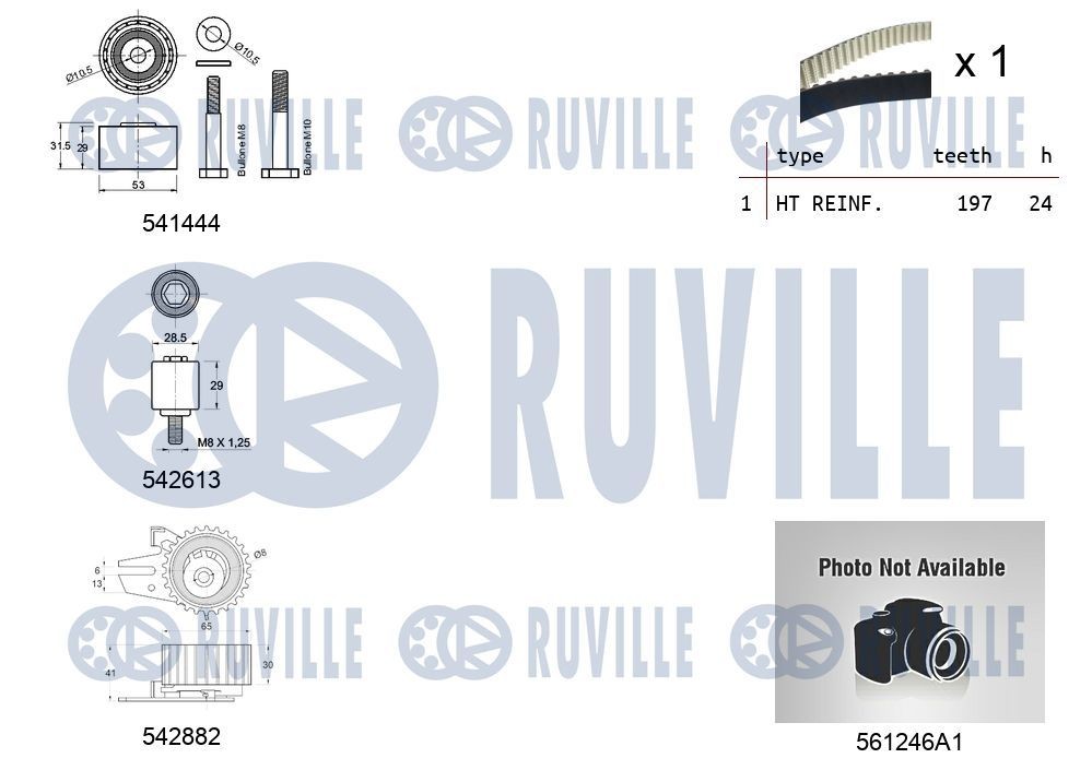 RUVILLE Pulley Set, timing belt Article number: 5641550 cheaply