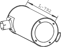 DINEX Middle silencer Article number: 28450 cheaply