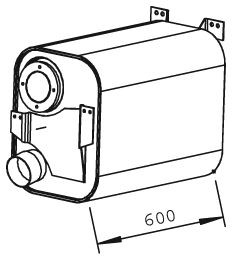 DINEX Middle silencer Article number: 51331 cheaply