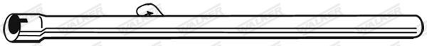 WALKER Exhaust Pipe Article number: 04563 cheaply