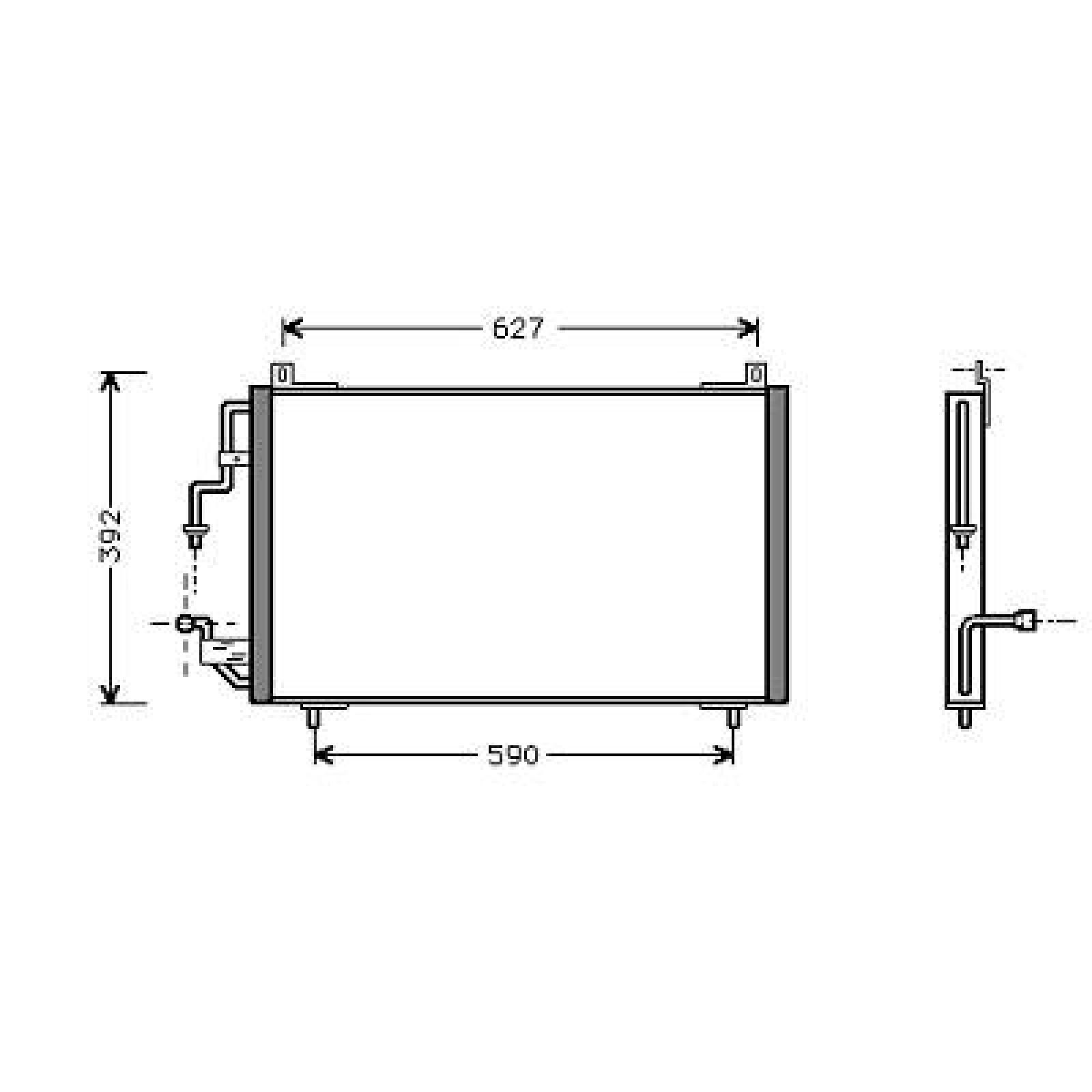 DIEDERICHS Air conditioning condenser Article number: 8424100 cheaply