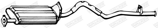WALKER Middle silencer Article number: 06338 cheaply