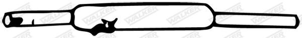 WALKER Middle silencer Article number: 04758 cheaply