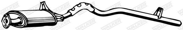 WALKER Middle silencer Article number: 13208 cheaply