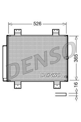 DENSO Air conditioning condenser Article number: DCN35002 cheaply