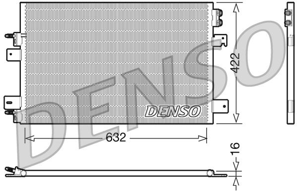 DENSO Air conditioning condenser Article number: DCN06007 cheaply