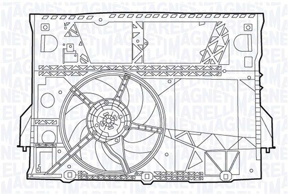 MAGNETI MARELLI Køleventilator Varenummer: 069422547010 billige
