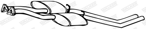 WALKER Middle silencer Article number: 13887 cheaply