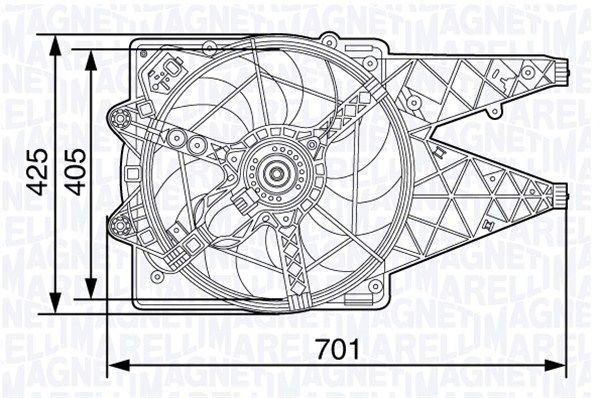 MAGNETI MARELLI Fan, radiator Article number: 069422472010 cheaply