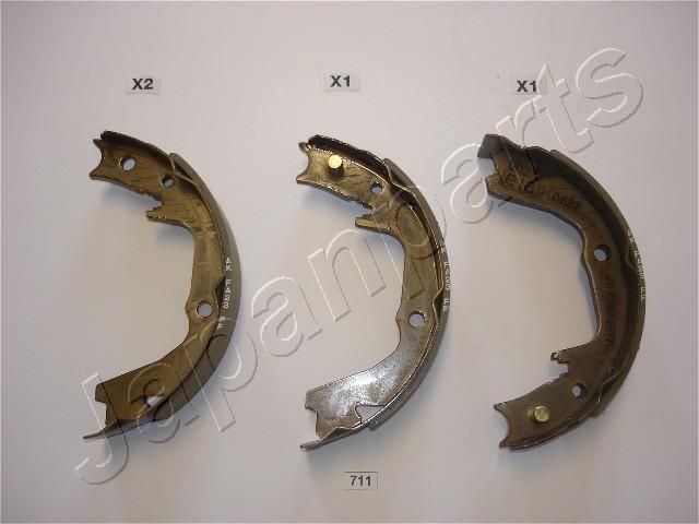 JAPANPARTS Handbrake shoes Article number: GF-711AF cheaply