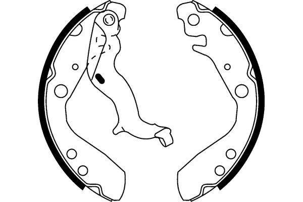 MAPCO Brake Shoe Set Article number: 8524 cheaply