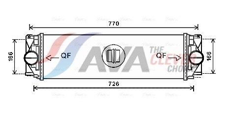 AVA COOLING SYSTEMS Engine radiator Article number: FDA2206 cheaply