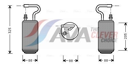 AVA COOLING SYSTEMS Automatic transmission oil cooler Article number: LC3040 cheaply