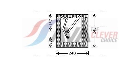 AVA COOLING SYSTEMS Air conditioning condenser Article number: MT5150 cheaply