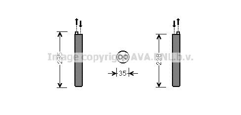AVA COOLING SYSTEMS Dryer, air conditioning Article number: VWD297 cheaply