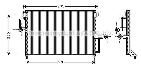 AVA COOLING SYSTEMS Kondensaator, kliimaseade Artikli number: OLA5227 soodsalt