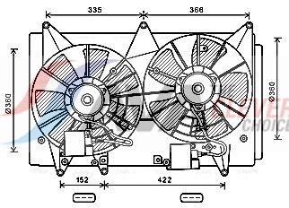 AVA COOLING SYSTEMS Fan, radiator Article number: MZ7547 cheaply