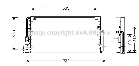 AVA COOLING SYSTEMS Air conditioning condenser Article number: TO5214 cheaply