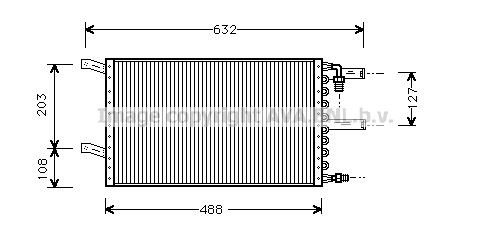 AVA COOLING SYSTEMS Air conditioning condenser Article number: MZ5110 cheaply