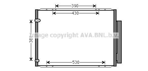 AVA COOLING SYSTEMS Air conditioning condenser Article number: TO5573 cheaply