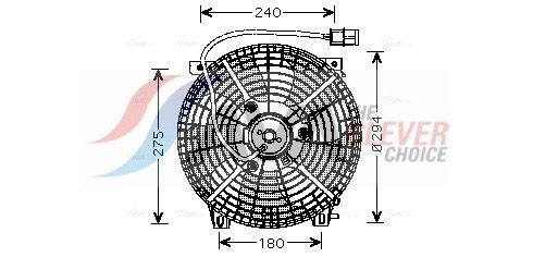AVA COOLING SYSTEMS Fan, radiator Article number: SZ7505 cheaply