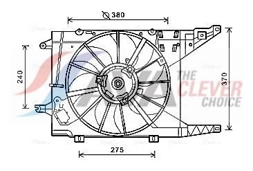 AVA COOLING SYSTEMS Fan, radiator Article number: RT7549 cheaply