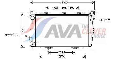 AVA COOLING SYSTEMS Oliekøler, retarder Varenummer: ME3266 billige