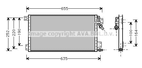AVA COOLING SYSTEMS Condensatore climatizzatore Numero articolo: MZ5111 poco costoso